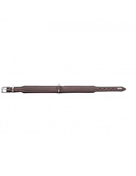 Dog collar HUNTER Basic, S-M (42), 34-38cm, dark brown