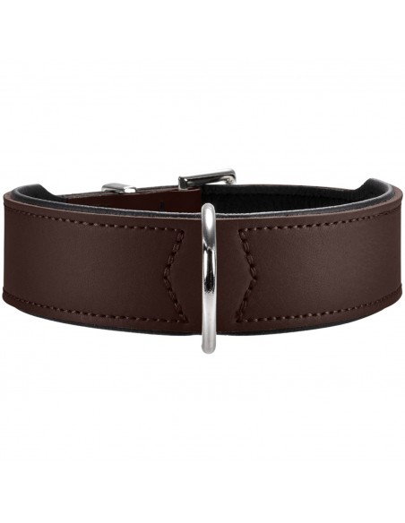 Dog collar HUNTER Basic, S-M (50), 36-43cm, dark brown