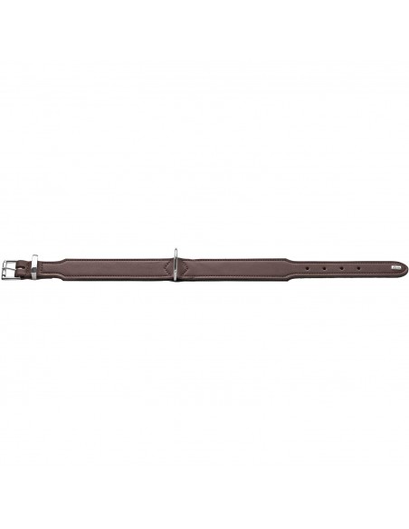 Dog collar HUNTER Basic, M (55), 41-48cm, dark brown