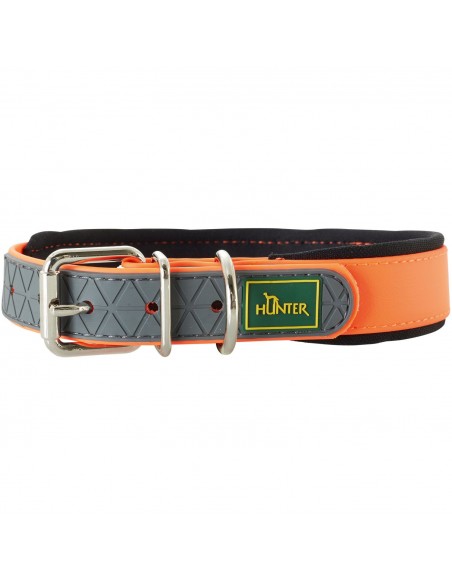 Dog collar HUNTER Convenience Comfort, S (40), 27-35cm, orange