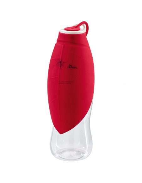 Water bottle for dogs HUNTER 550 ml, red