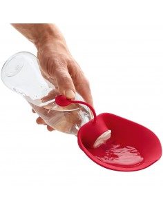 Water bottle for dogs HUNTER 550 ml, red 2