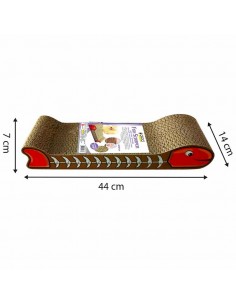 Cat scratching board CROCI - fish-shaped, cardboard with... 2