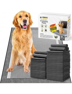 Absorbent mat for dogs CROCI - SUPER NAPPY, black with...