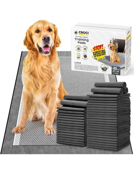 Absorbent mat for dogs CROCI - SUPER NAPPY, black with activated carbon, 71x86 cm, 1 pc.