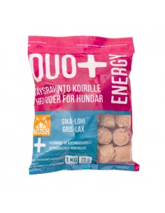 Svaigā barība suņiem MUSH - DUO+ ENERGY, cūka ar lasi, 1 kg