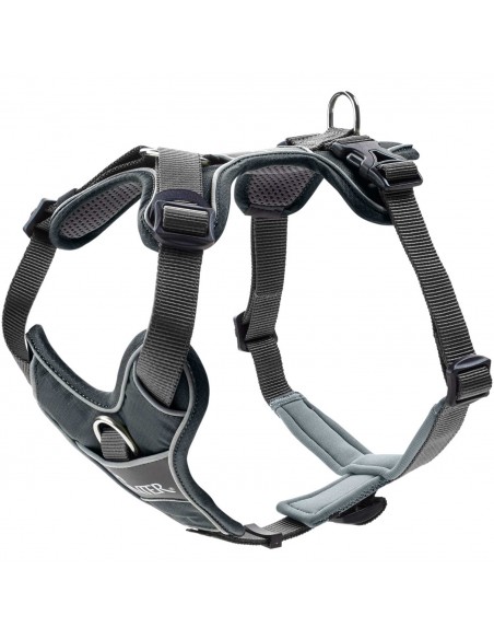Dog harness HUNTER Divo Up, S, gray/brown