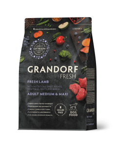 GRANDORF FRESH sausā barība  VIDĒJO UN LIELO šķirņu...