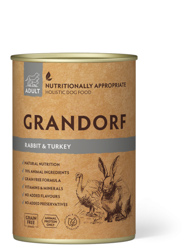 Canned food for dogs GRANDORF - canned rabbit...