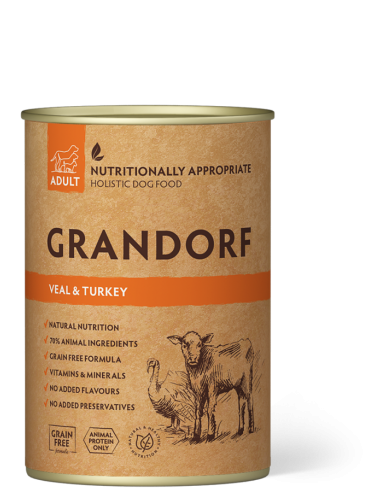 Canned food for dogs GRANDORF - canned veal and...