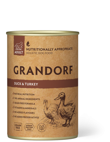 Canned food for dogs GRANDORF - canned duck and...