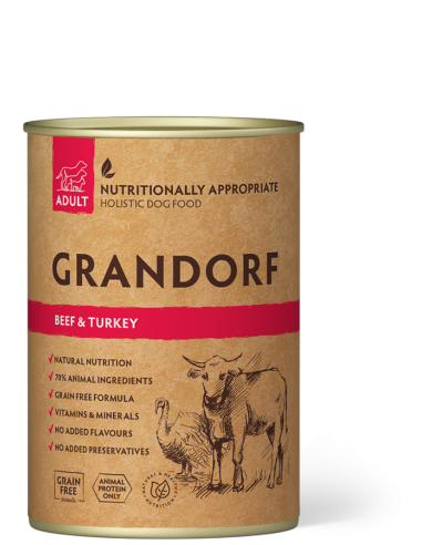 Canned food for dogs GRANDORF - canned beef and...