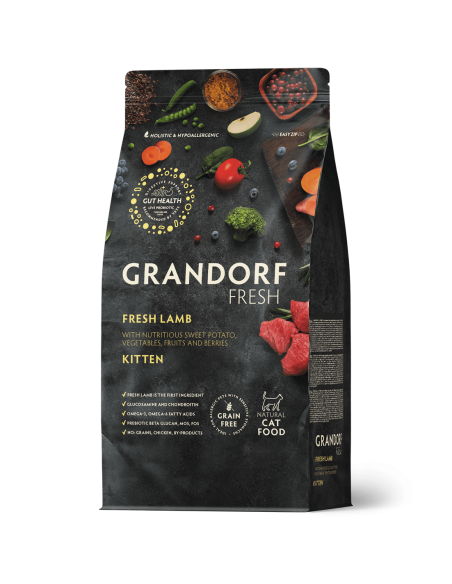 Dry food for kittens GRANDORF FRESH - fresh lamb with potatoes, 400g.