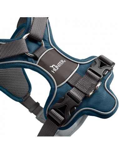 Dog harness HUNTER Divo, dark blue/gray L