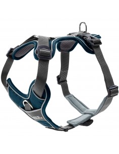 Dog Harness, HUNTER, Divo 56-73/M, dark blue/grey
