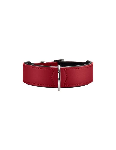 Dog collar HUNTER Basic 60/M-L, red/black