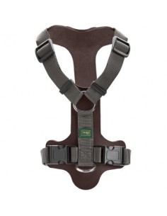 Dog harness HUNTER Aalborg Mixed M, dark brown/grey 2