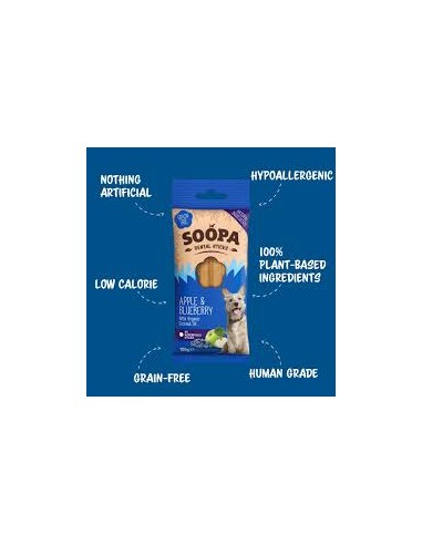 Dental Sticks, SOOPA, Apple & Blueberry, 100g.