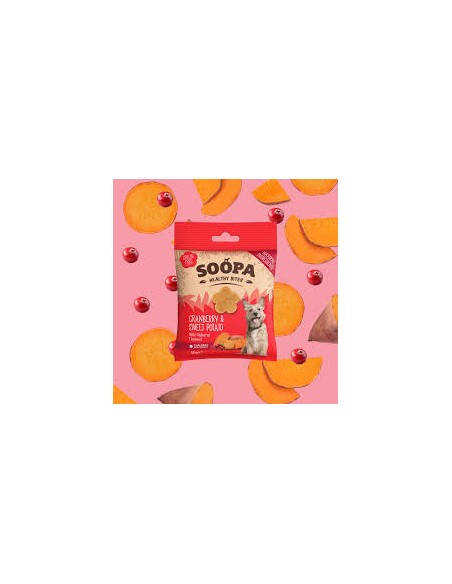 Dog Treats, SOOPA, Healthy Bites, Sweet potato & Cranberry, 50g.