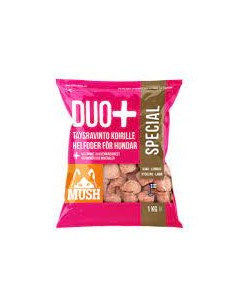Svaigā barība suņiem MUSH - DUO+ SPECIAL, vista ar jēru,...