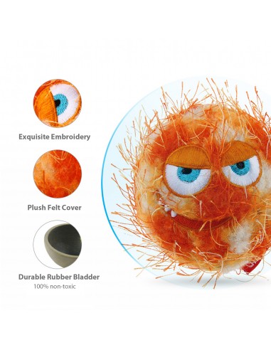Dog toy, GiGwi, Crazy Ball, orange