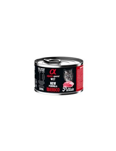 Canned cat food, ALPHA SPIRIT, Iberico, pork,...