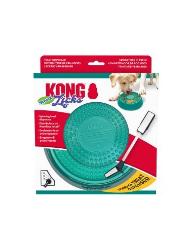 Treat Dispenser KONG®, Licks Spinz, Turquoise,...