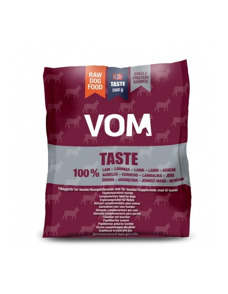 Svaigā barība suņiem VOM TASTE 100% jērs 560 g