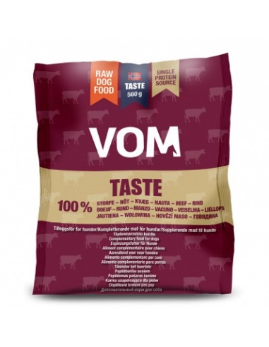Svaigā barība suņiem VOM, TASTE - ar liellopu,...