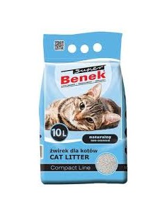 Kaķu smiltis, BENEK, super kompaktas bez smaržas, 10L