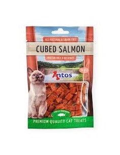 Cat treat, ANTOS, cubed salmon, 50g.