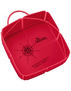 Foldable dog bowl, HUNTER, List, red, 590ml