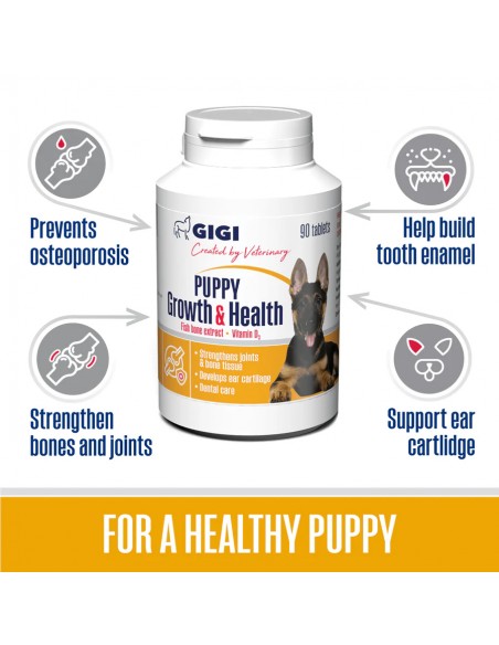 Food Supplement for puppies GiGi - Puppy Growth & Health, 90 Tab.