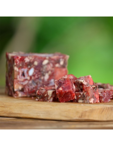 Fresh frozen food for dogs, BEEF with tripe, ground, 500 g