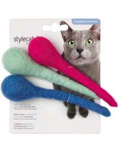 Cat toy, HUNTER, Stlecat® Felt BOMBS, asorted colors, 13 cm 2