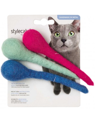 Cat toy, HUNTER, Stlecat® Felt BOMBS, asorted...
