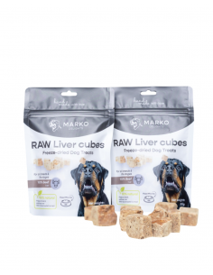 Dog treats, MARKO DELIGHTS, Liver cubes, 50g