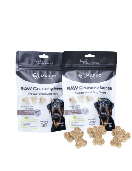 Liofilizēti kārumi MARKO DELIGHTS RAW Crunchy bones, 50gr