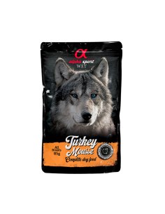 Pastēte suņiem ALPHA SPIRIT - WET tītars, 85 gr