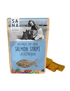 Kārumi suņiem SANA - Laša gaļas strēmelītes, 100g.
