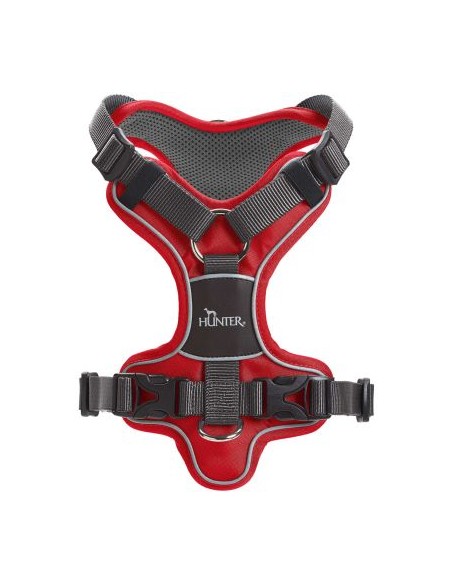 Dog harness HUNTER Divo, red/gray, S-M