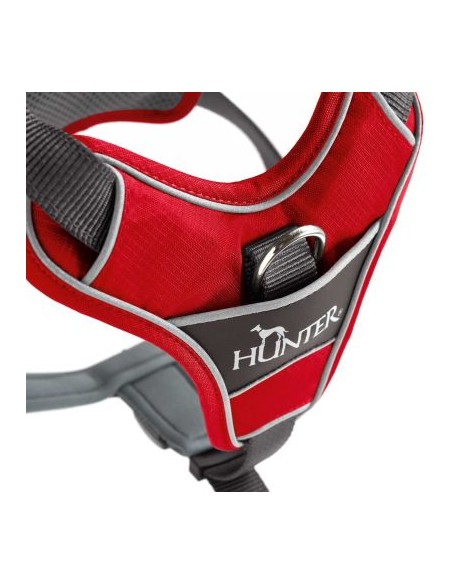 Dog harness HUNTER Divo, red/gray, S