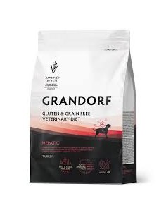 Diētiskā barība suņiem, GRANDORF VET, Aknām, ar tītaru, 1kg