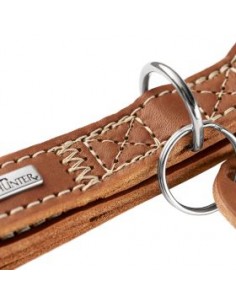 Dog collar, HUNTER AALBORG Alu-Strong, Cognac 2