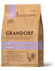 Sausā barība maziem suņiem GRANDORF - Adult Mini Turkey,...