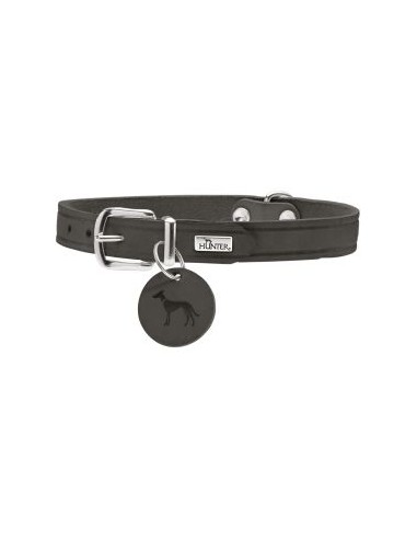 Dog collar, HUNTER AALBORG, stone grey
