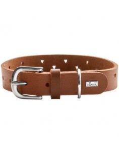 Dog collar, HUNTER Aalborg Soul, Cognac 2