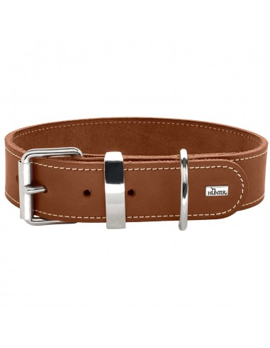 Dog collar, HUNTER Aalborg Special, Cognac