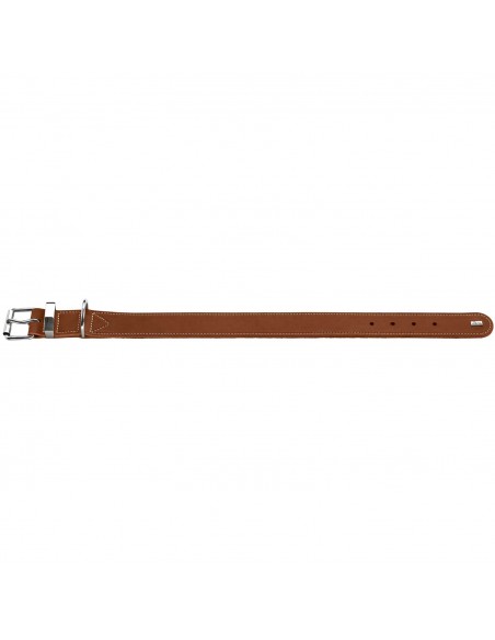 Dog collar, HUNTER Aalborg Special, Cognac