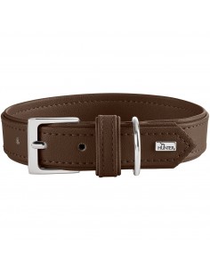 Dog collar, HUNTER Amalfi, chocolate brown
